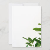 Summer Simple calligraphy green Wedding Invitation Kaart (Achterkant)