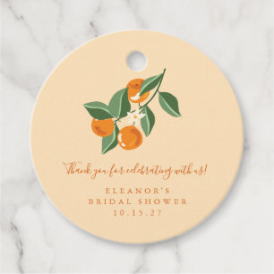 Summer  Sinaasappels Boho Custom Vrijgezellenfeest Bedankjes Labels
