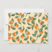 Summer  Sinaasappels Boho Natuur Personalized Notitiekaartje (Achterkant)