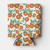 Summer Sinaasappels Citrus Waterverf Fruit Pattern Blikjeskoeler (Voorkant)