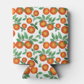 Summer Sinaasappels Citrus Waterverf Fruit Pattern Blikjeskoeler (Achterkant)