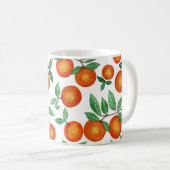 Summer Sinaasappels Citrus Waterverf Fruit Pattern Koffiemok (Voorkant rechts)