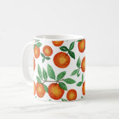 Summer Sinaasappels Citrus Waterverf Fruit Pattern Koffiemok (Voorkant links)