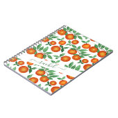 Summer Sinaasappels Citrus Waterverf Fruit Pattern Notitieboek (Linkerzijde)