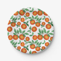 Summer Sinaasappels Citrus Waterverf Fruit Pattern