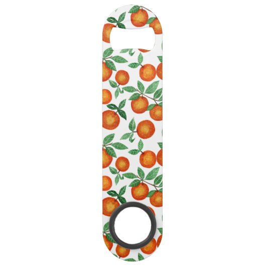 Summer Sinaasappels Citrus Waterverf Fruit Pattern Speed Flessenopener (Achterkant)