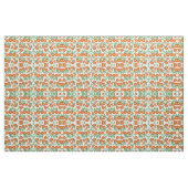 Summer Sinaasappels Citrus Waterverf Fruit Pattern Stof (Fat Quarter)