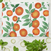 Summer Sinaasappels Citrus Waterverf Fruit Pattern Theedoek (Gevouwen)