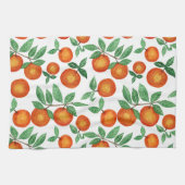 Summer Sinaasappels Citrus Waterverf Fruit Pattern Theedoek (Horizontaal)