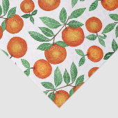 Summer Sinaasappels Citrus Waterverf Fruit Pattern Tissuepapier (Detail)