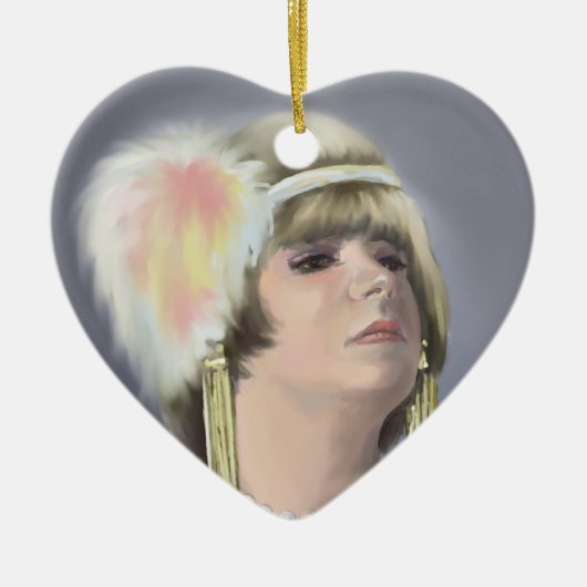 Summer Siren Heart Ornament (Voorkant)