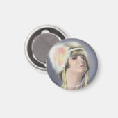 Summer Siren Portrait Magnet (Voorkant / Achterkant)