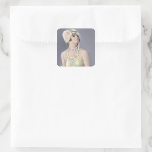 Summer Siren Square Sticker (Tas)