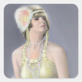 Summer Siren Square Sticker (Voorkant)