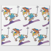 Summer Skier Cadeaupapier (Vlak)