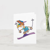 Summer Skier Kaart (Voorkant)