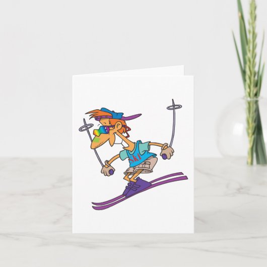 Summer Skier Kaart (Voorkant)