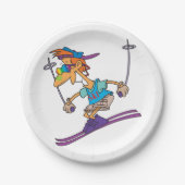 Summer Skier Papieren Bordje (Voorkant)