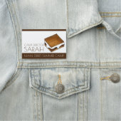 Summer Sleepaway Camp Counselor S'mores Smores Naamplaatje (In situ)