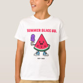 Summer Slice Co Watermeloen Kinder T-shirt (Voorkant)