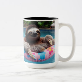 Summer Sloth-Mok Tweekleurige Koffiemok