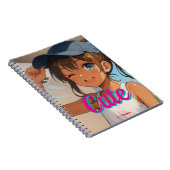 Summer Smile Girl Notitieboek (Rechterzijde)