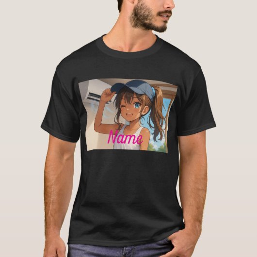 Summer Smile Girl T-shirt (Voorkant)