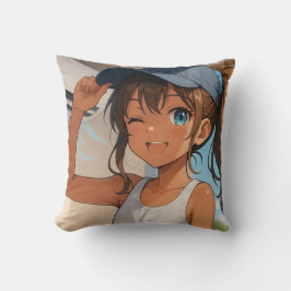 Summer Smile Girl＆ Young Woman Kussen