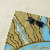 Summer Smiling Sun | Beach Towel Strandlaken (In situ)