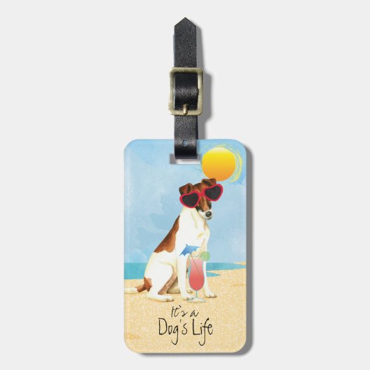 Summer Smooth Fox Terrier Bagagelabel (Voorkant verticaal)