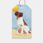 Summer Smooth Fox Terrier Cadeaulabel (Voorkant)