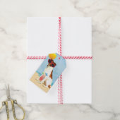 Summer Smooth Fox Terrier Cadeaulabel (Met Touw)
