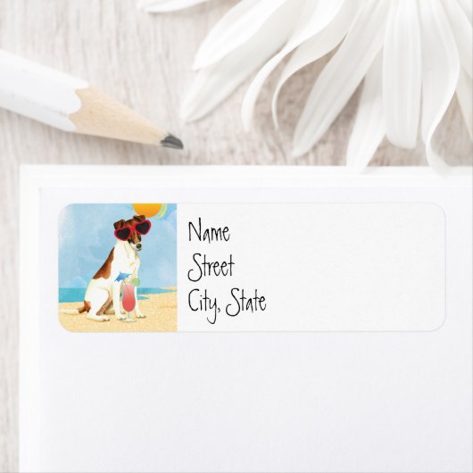 Summer Smooth Fox Terrier Etiket (Insitu)