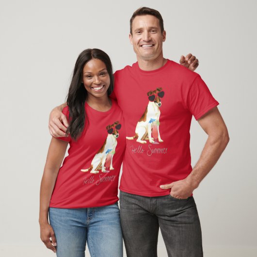 Summer Smooth Fox Terrier T-shirt (Unisex)