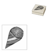 Summer Sno Sneeuwkloon Snocone Shaved Ice Snoball Rubberstempel (Gestempeld)