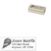 Summer Snocone Sno Cone Food Personated Address Rubberstempel (Gestempeld)