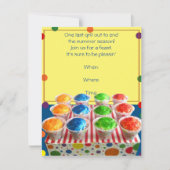 Summer Snowcone Party Invitation Kaart (Voorkant)