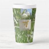 Summer Snowflakes Collage Latte Mug Mok (Voorkant)