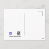 Summer Snowflakes DIY Postcard Feestdagenkaart (Achterkant)