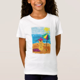 Summer Snowman - Kinder kunst voor CHOC T-shirt