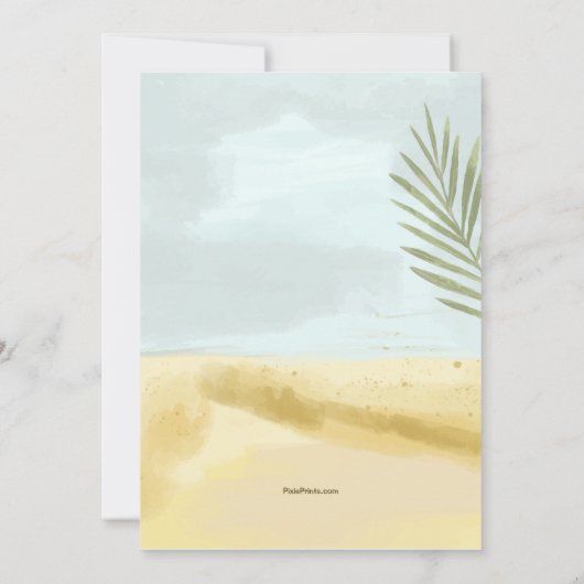 Summer Soirée uitnodiging (Achterkant)