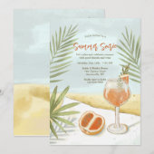 Summer Soirée uitnodiging (Voorkant / Achterkant)