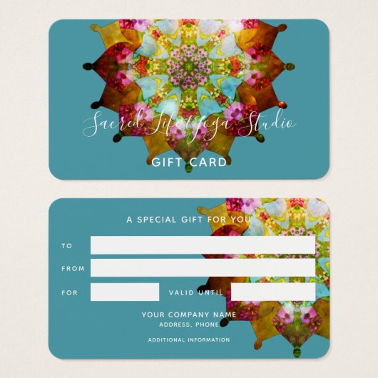 Summer Sol Mandala Gift Kaart (Voorkant /achterkant)