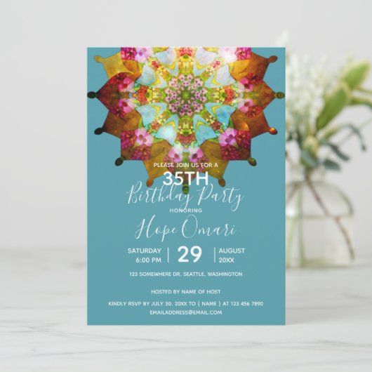 Summer Sol Mandala Kaart (Staand voorkant)