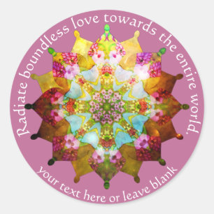 Summer Sol Mandala Ronde Sticker