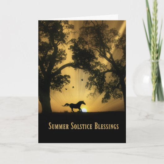 Summer Solstice Blessings Kaart (Voorkant)
