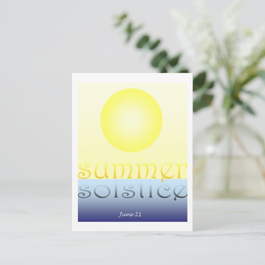 Summer Solstice Briefkaart (Staand voorkant)