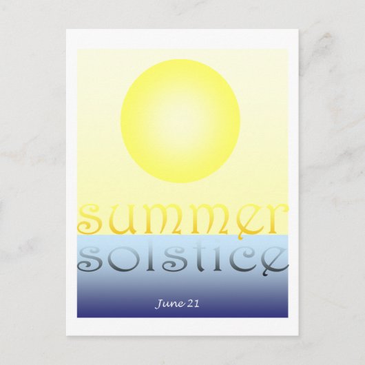 Summer Solstice Briefkaart (Voorkant)