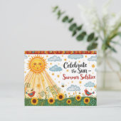 Summer Solstice Briefkaart (Staand voorkant)