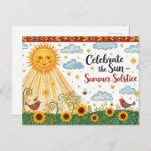 Summer Solstice Briefkaart (Voorkant / Achterkant)